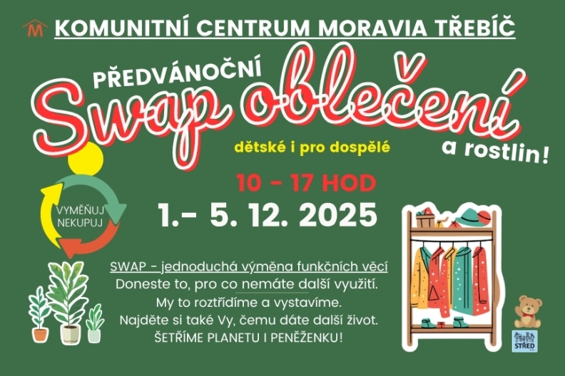 PŘEDVÁNOČNÍ SWAP OBLEČENÍ A ROSTLIN