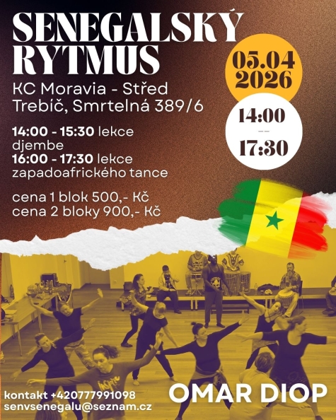 ZRUŠENO / SENEGALSKÝ RYTMUS – VELIKONOČNÍ WORKSHOP