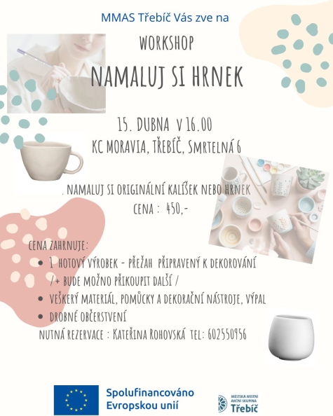 Namaluj si hrnek - workshop