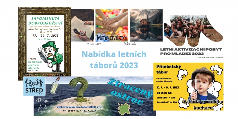 Nabídka letních táborů STŘED 2023 Nabídka letních táborů STŘED 2023